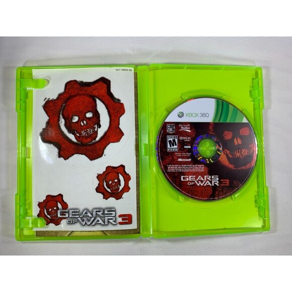 Gears of War 3 Microsoft Xbox 360 Video Game 2011 Complete with Manual Tested - Picture 2 of 6